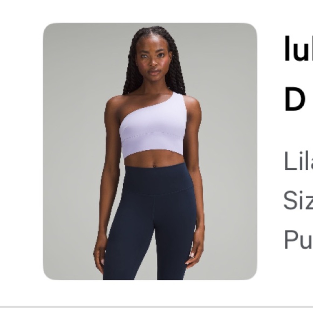Lululemon align asymmetrical bra b/c